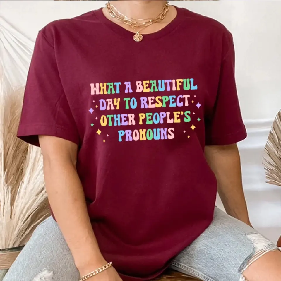 What A Beautiful Day Tshirt LGBT Gift - Image 8