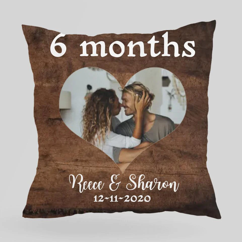 When I Say I Love You More Couple Saying, Custom Name Photo And Date, Personalized Pillow Gift For Anniversary - Image 2