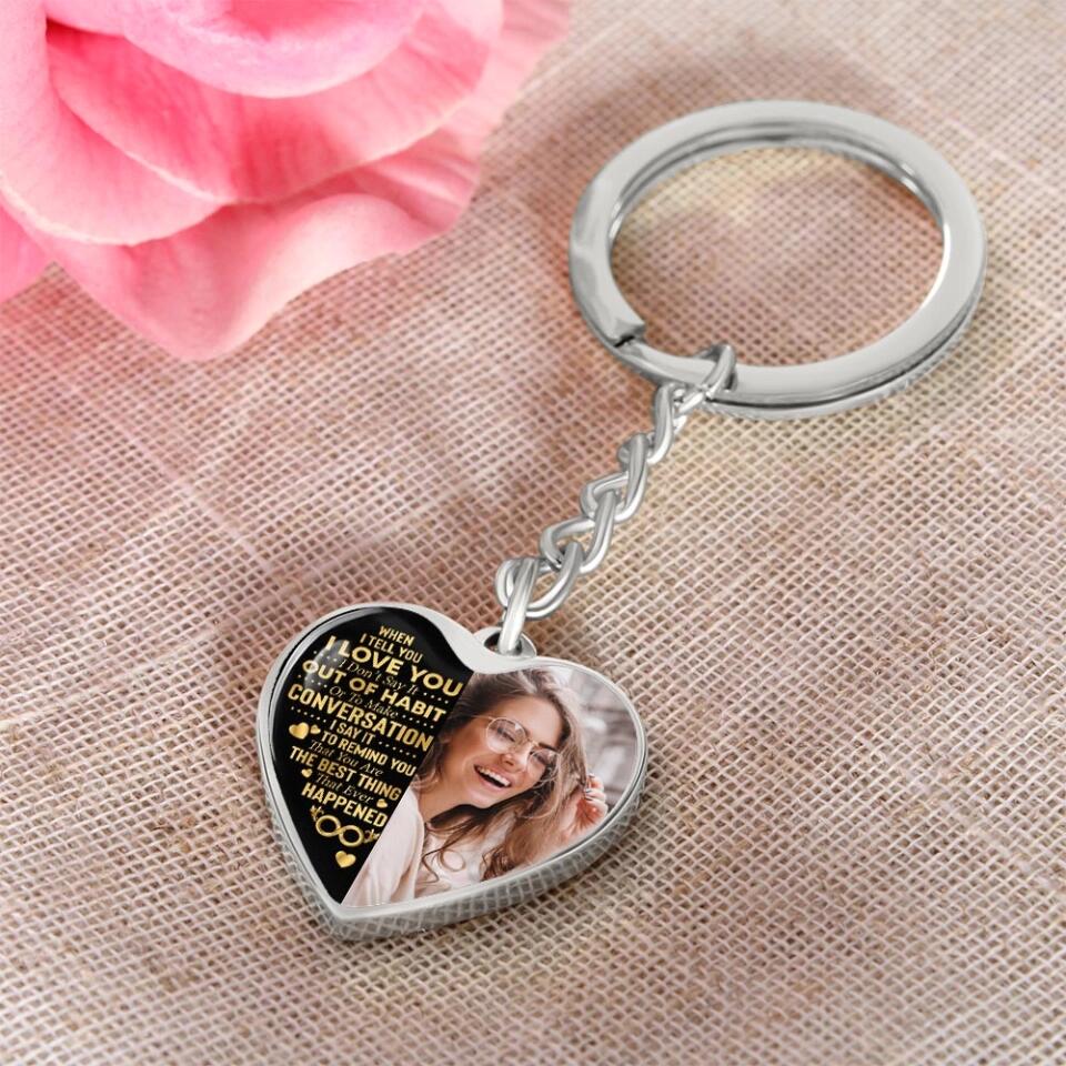 When I Tell You I Love You Personalized Heart Necklace - Image 15