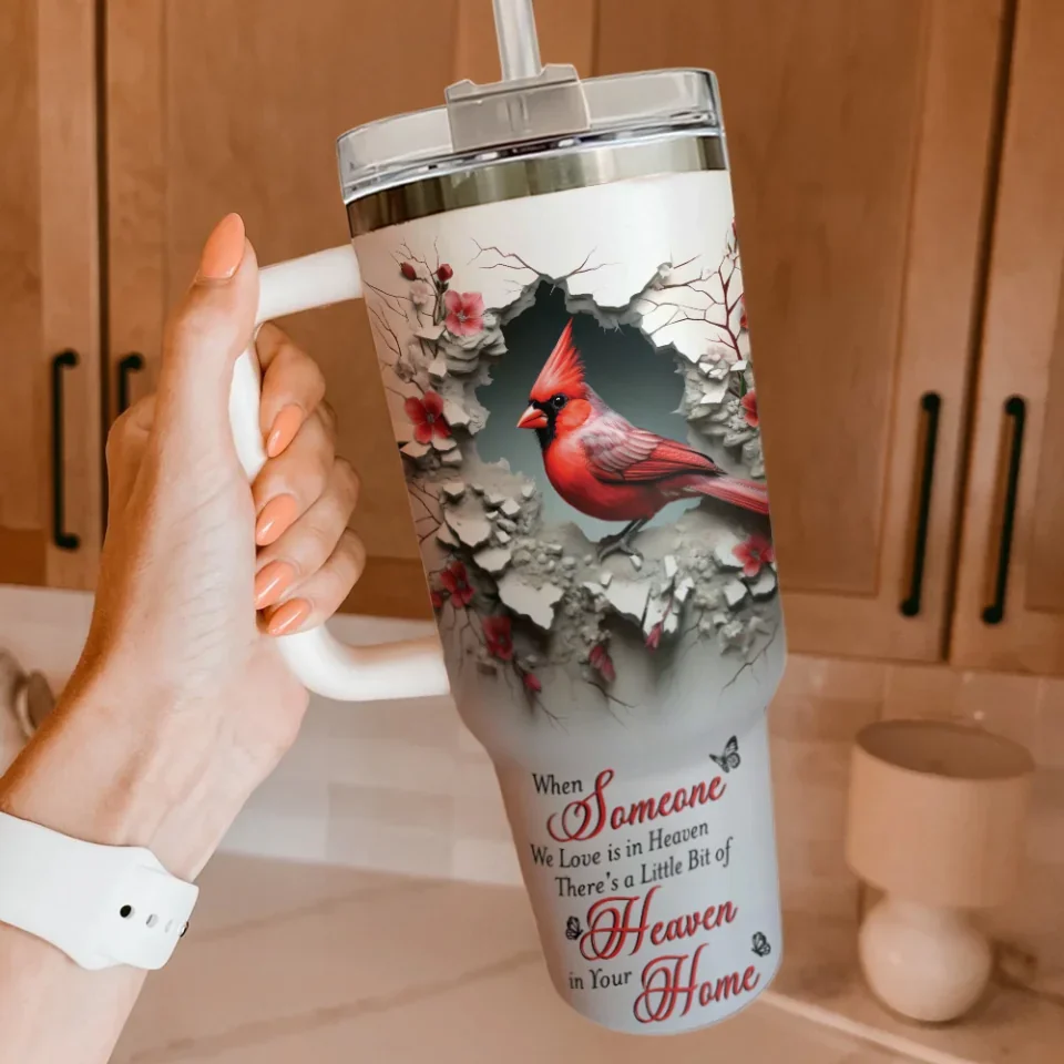 When Someone We Love Is In Heaven - 40oz Tumbler - Memorial Gifts - Remembrance Gifts For Loss Of Mother Father - Image 3