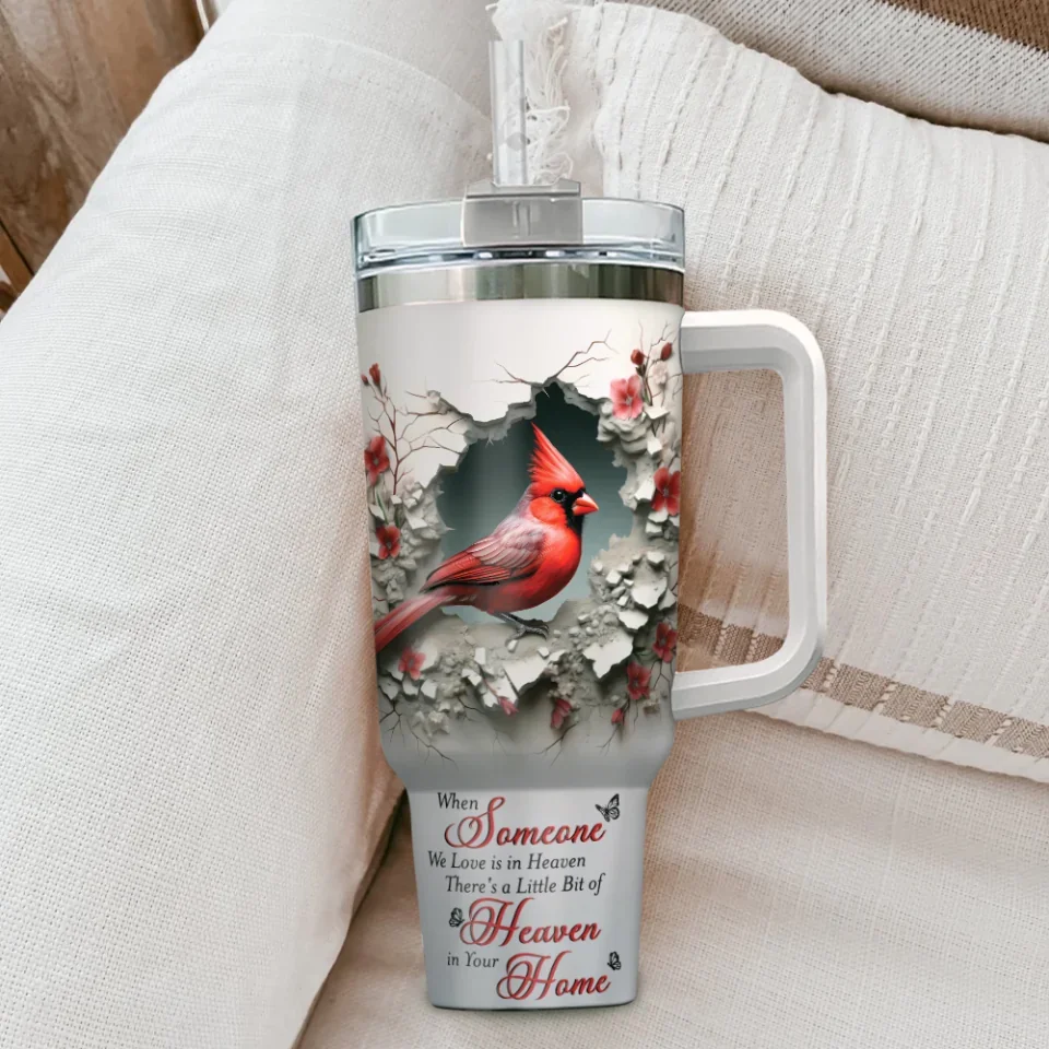 When Someone We Love Is In Heaven - 40oz Tumbler - Memorial Gifts - Remembrance Gifts For Loss Of Mother Father - Image 5