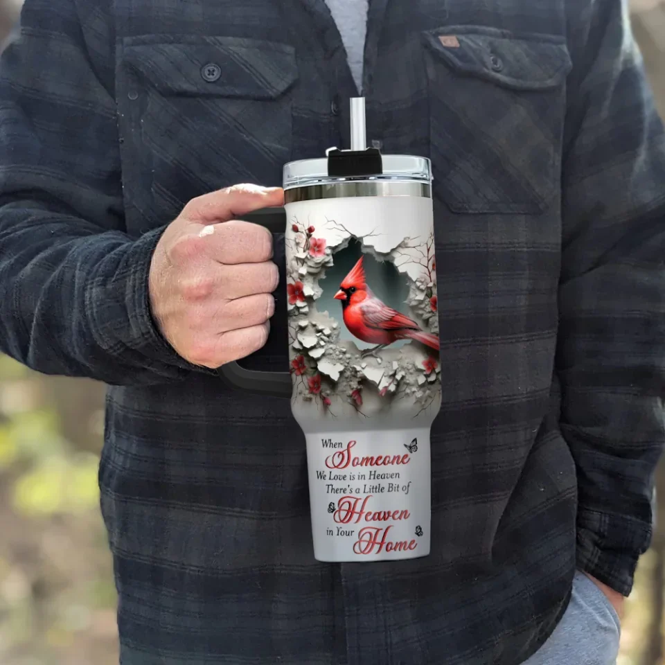 When Someone We Love Is In Heaven - 40oz Tumbler - Memorial Gifts - Remembrance Gifts For Loss Of Mother Father - Image 6
