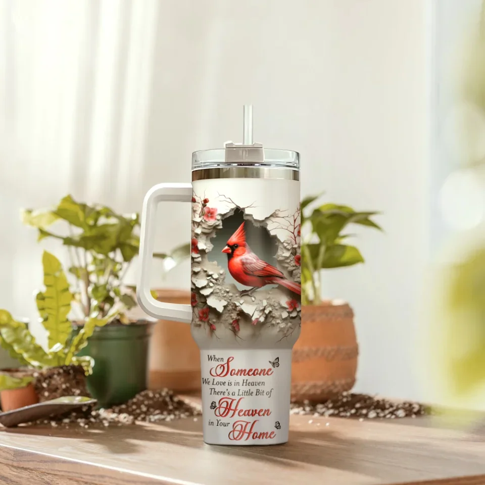 When Someone We Love Is In Heaven - 40oz Tumbler - Memorial Gifts - Remembrance Gifts For Loss Of Mother Father - Image 8