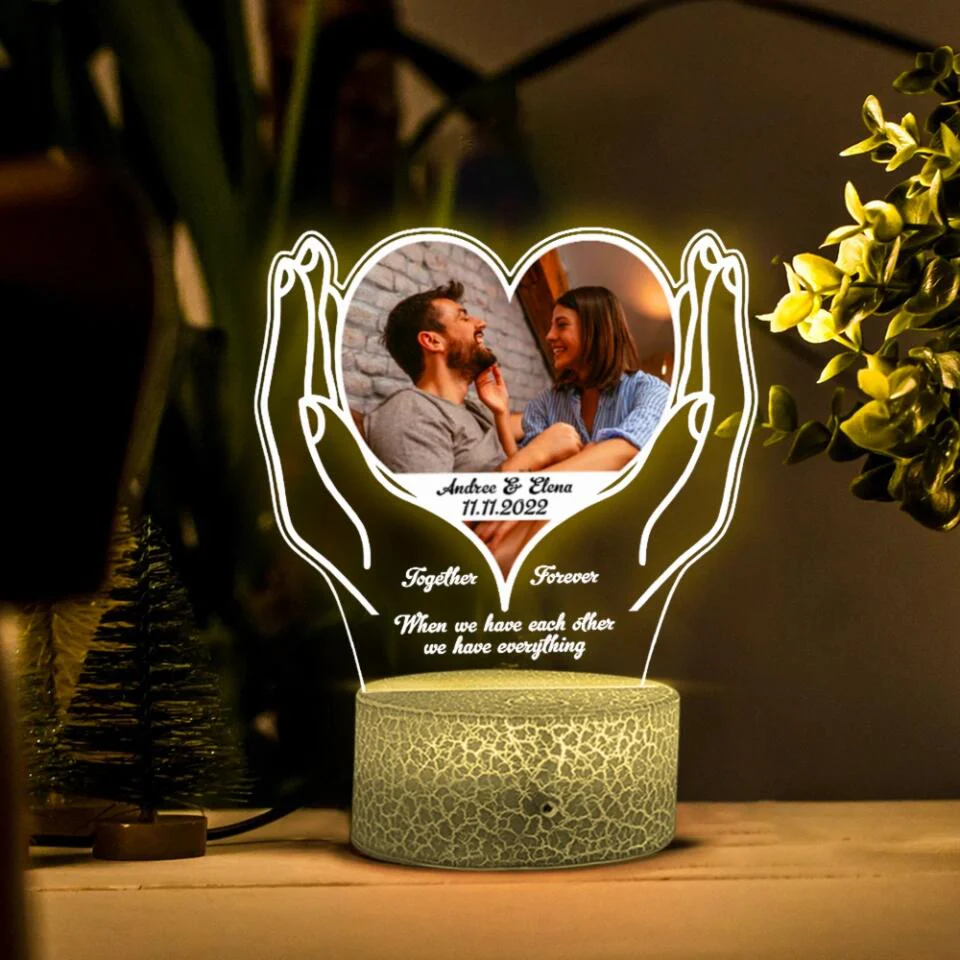 When We Have Each Other We Have Everything Custom 3D Light Anniversary Gift - Image 6