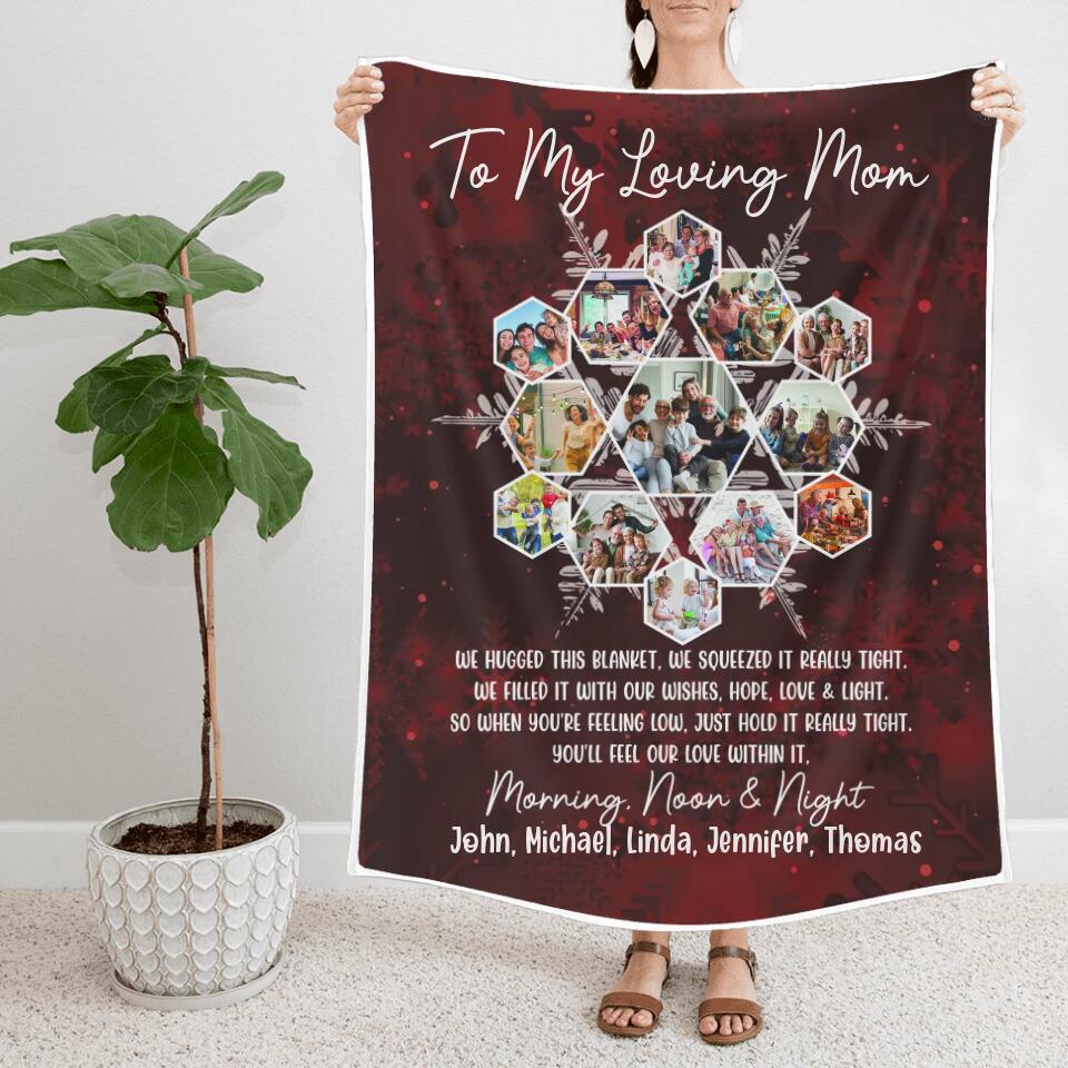 When You're Feeling Low, Just Hold It Really Tight - Personalized Blanket - Best Gifts For Dad Mom Grandparents Wife Husband On Christmas - 210IHPLNBL453 - Image 2