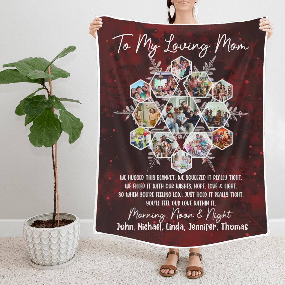When You're Feeling Low, Just Hold It Really Tight - Personalized Blanket - Best Gifts For Dad Mom Grandparents Wife Husband On Christmas - 210IHPLNBL453 - Image 3