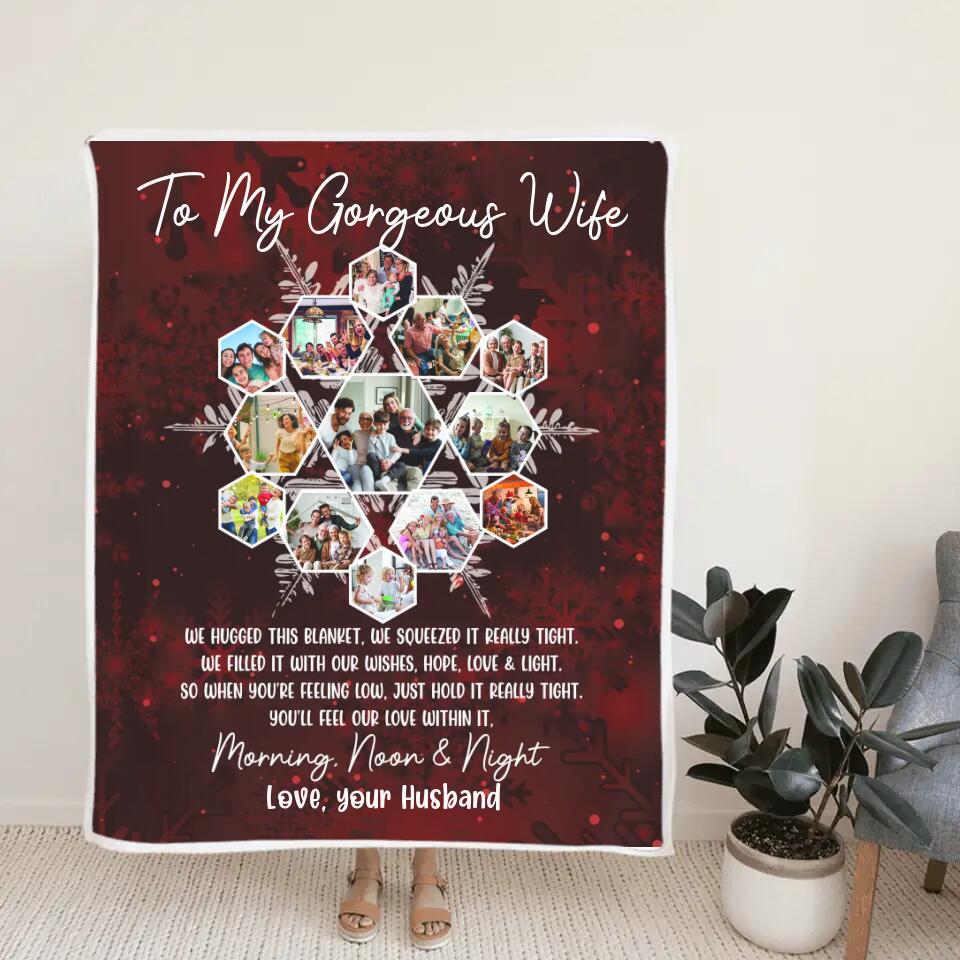 When You're Feeling Low, Just Hold It Really Tight - Personalized Blanket - Best Gifts For Dad Mom Grandparents Wife Husband On Christmas - 210IHPLNBL453 - Image 5
