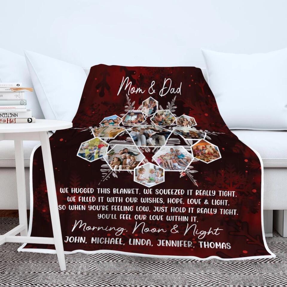 When You're Feeling Low, Just Hold It Really Tight - Personalized Blanket - Best Gifts For Dad Mom Grandparents Wife Husband On Christmas - 210IHPLNBL453 - Image 7