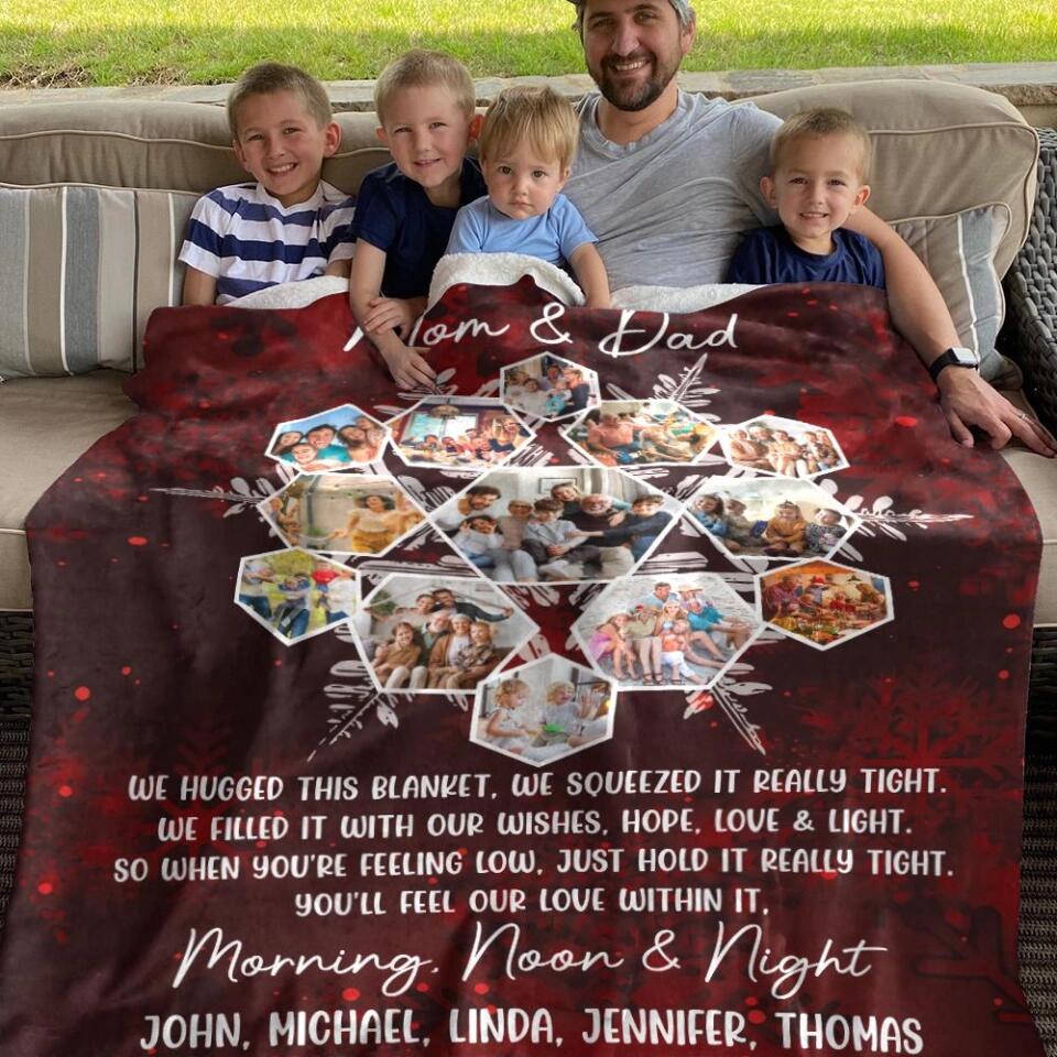 When You're Feeling Low, Just Hold It Really Tight - Personalized Blanket - Best Gifts For Dad Mom Grandparents Wife Husband On Christmas - 210IHPLNBL453 - Image 8