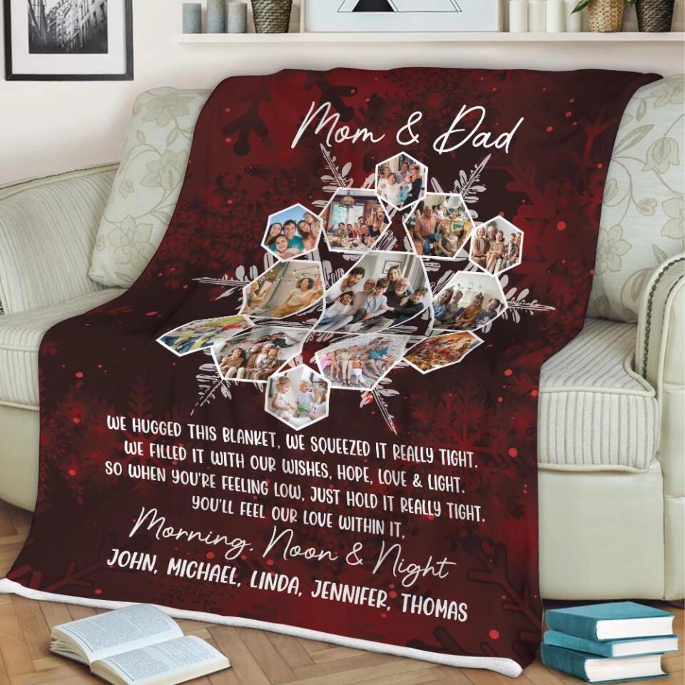 When You're Feeling Low, Just Hold It Really Tight - Personalized Blanket - Best Gifts For Dad Mom Grandparents Wife Husband On Christmas - 210IHPLNBL453 - Image 9