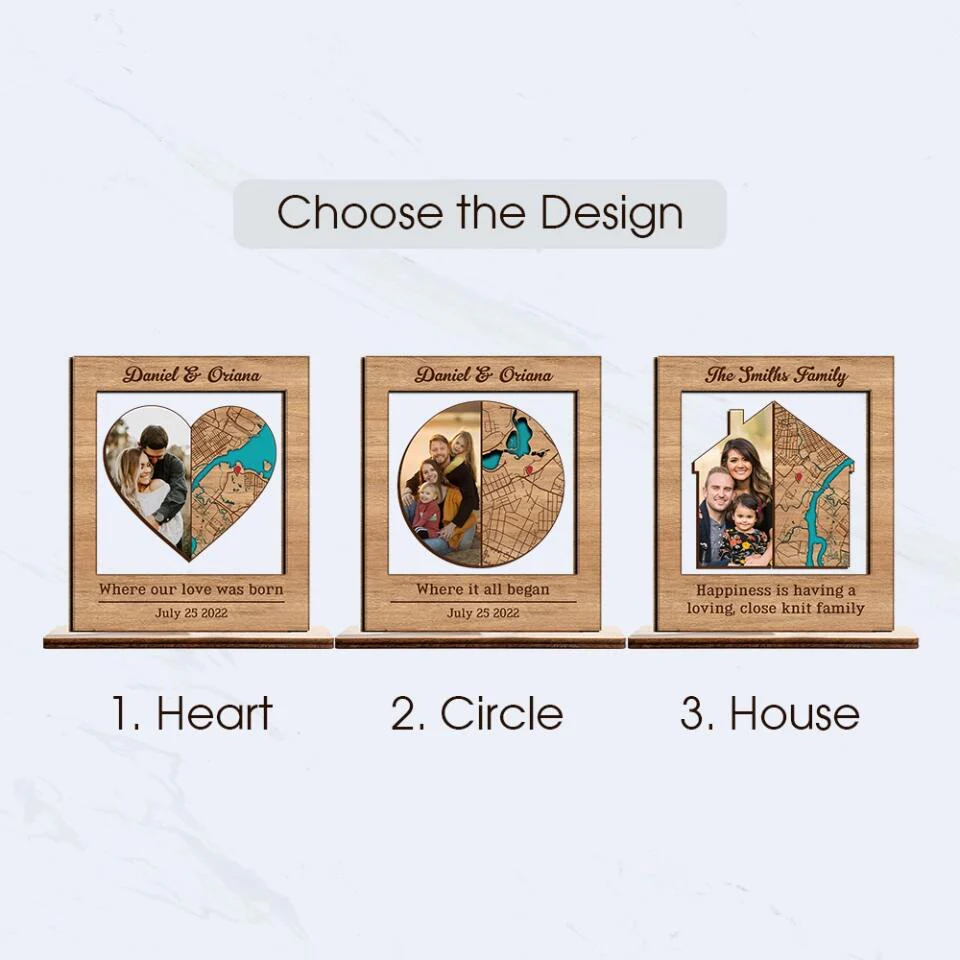 Where It All Began Sign Retro Map - Housewarming Gifts - Cusom Wooden Plaque - Anniversary Gift For Couples - Image 5