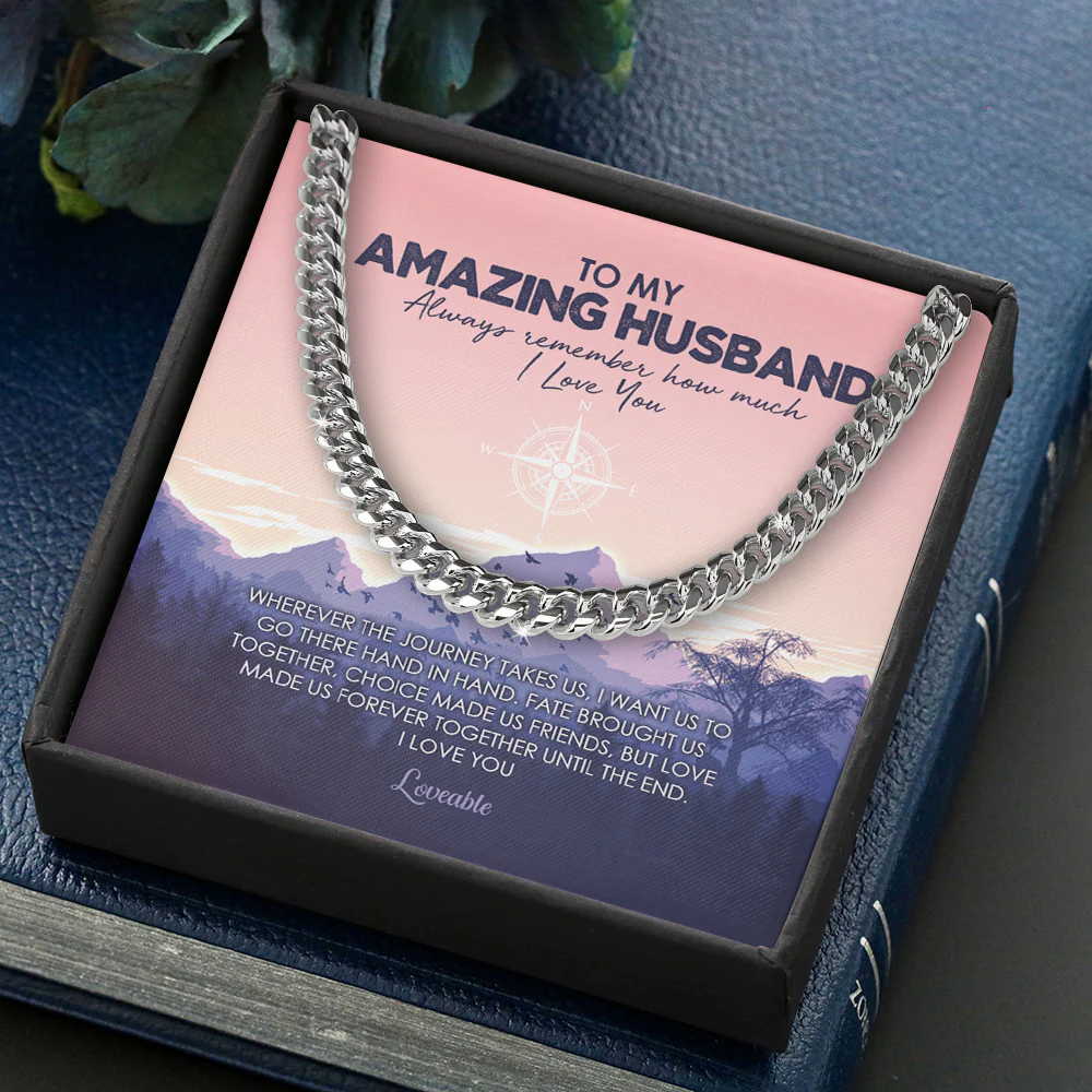 Wherever The Journey Takes Us, I Want Us Go There Hand In Hand Cuban Link Chain - Image 4