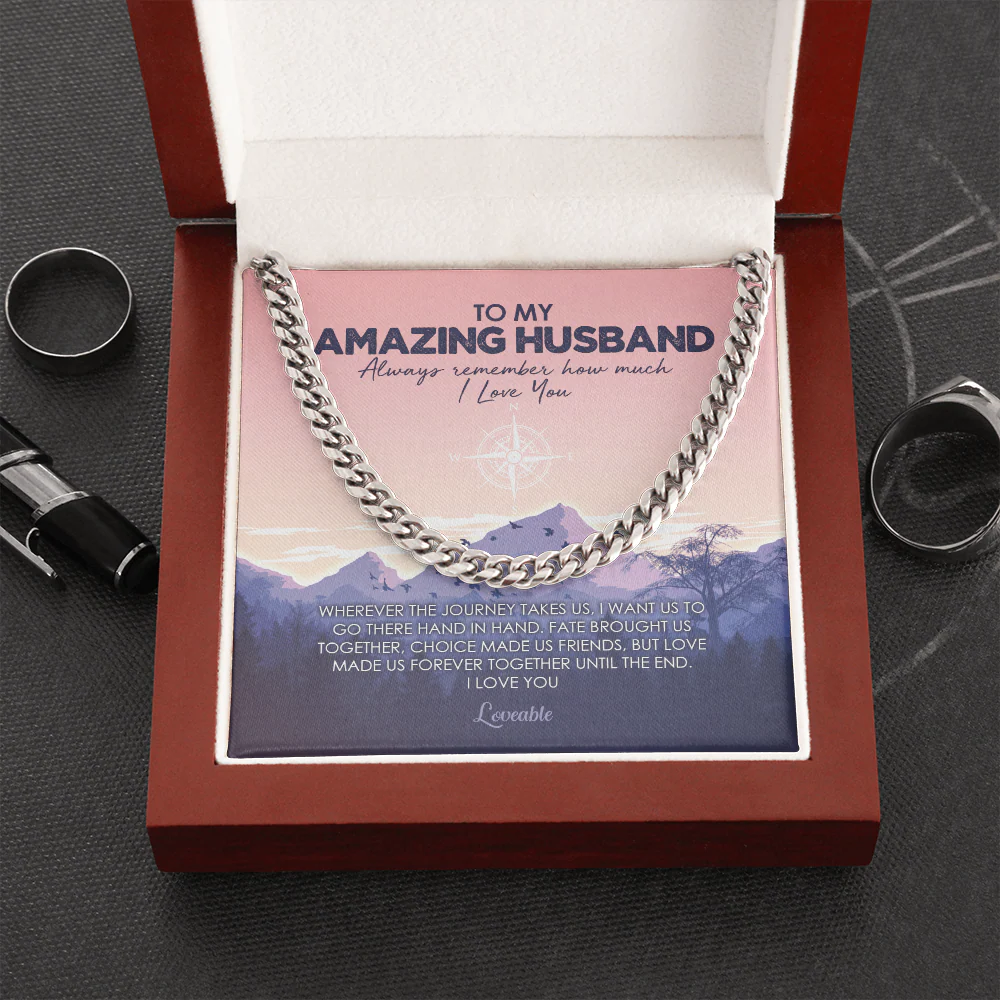 Wherever The Journey Takes Us, I Want Us Go There Hand In Hand Cuban Link Chain - Image 5