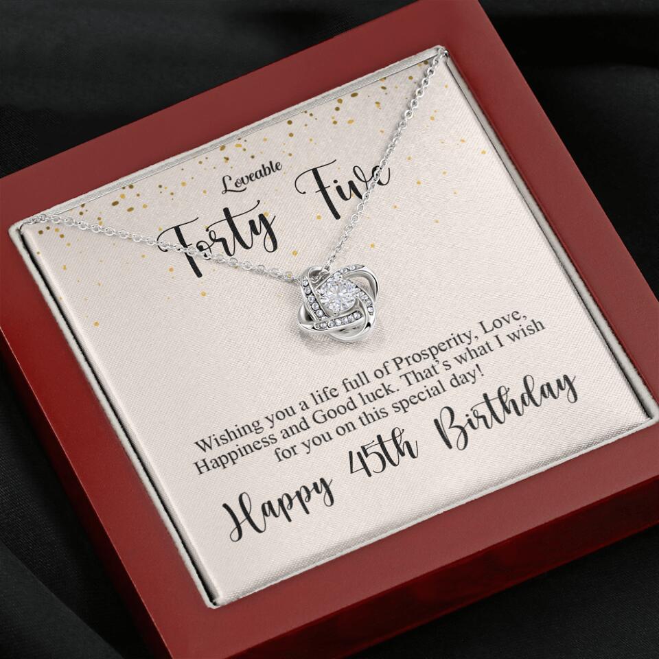 Wishing you a life full of Prosperity, Love, Happiness and Good luck - Personalized Necklace - Image 7