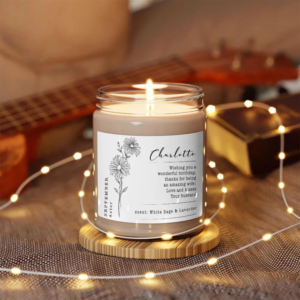 Wishing You A Wonderful Birthday - Personalized Scented Soy Candle - Gift For Birthday - Image 15