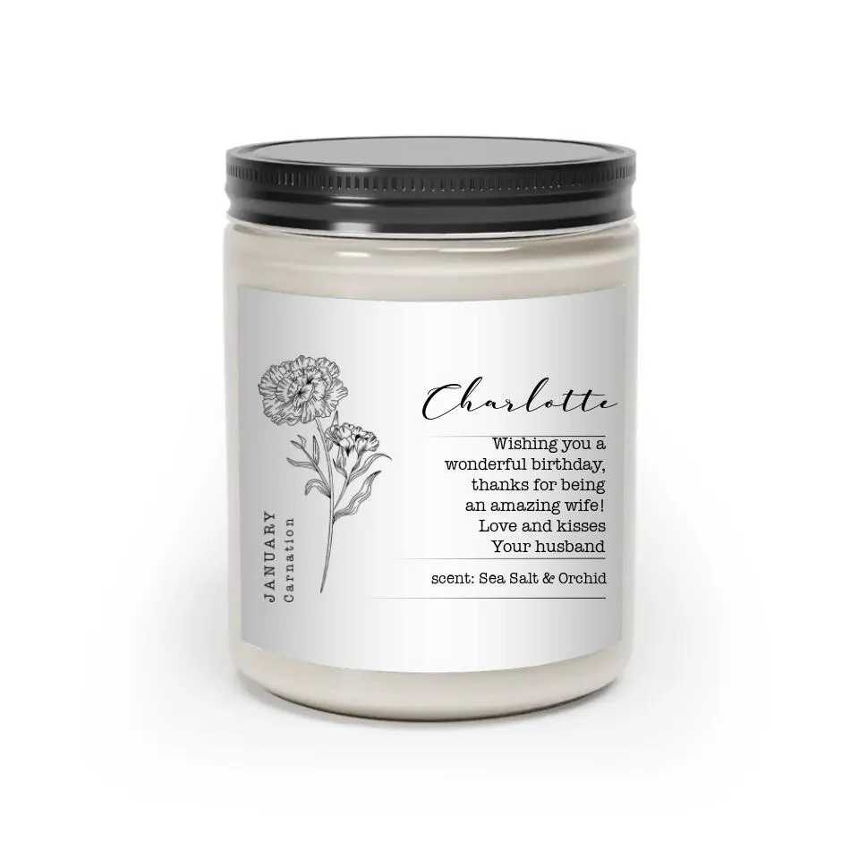 Wishing You A Wonderful Birthday - Personalized Scented Soy Candle - Gift For Birthday - Image 5