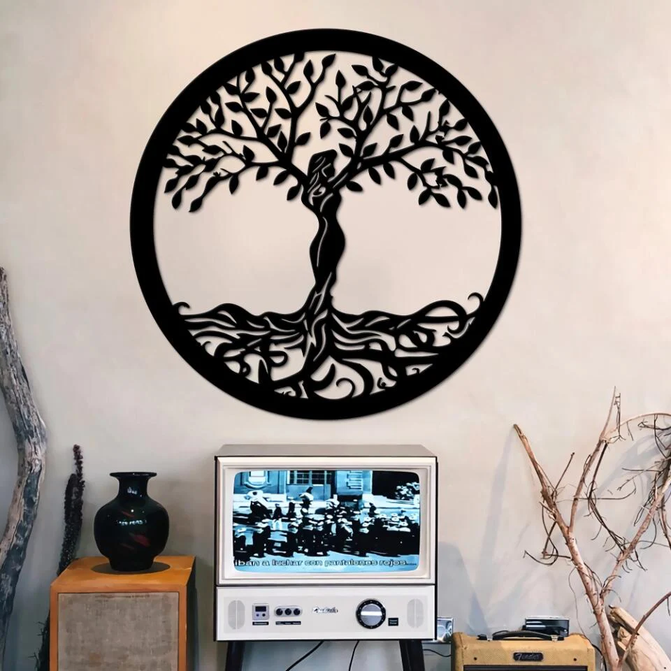 Women Tree of Life Spiritual - Home Decor - Cut Metal Sign - Wall Decoration - Gift for Family - Image 2