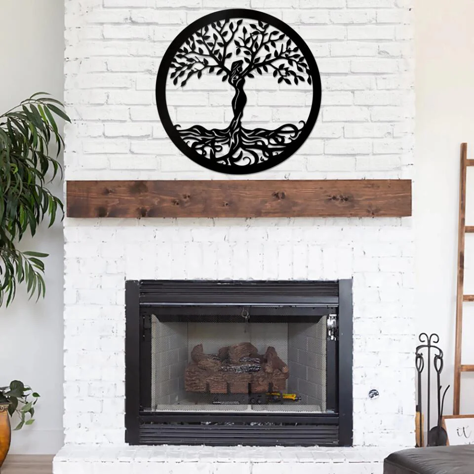 Women Tree of Life Spiritual - Home Decor - Cut Metal Sign - Wall Decoration - Gift for Family - Image 3