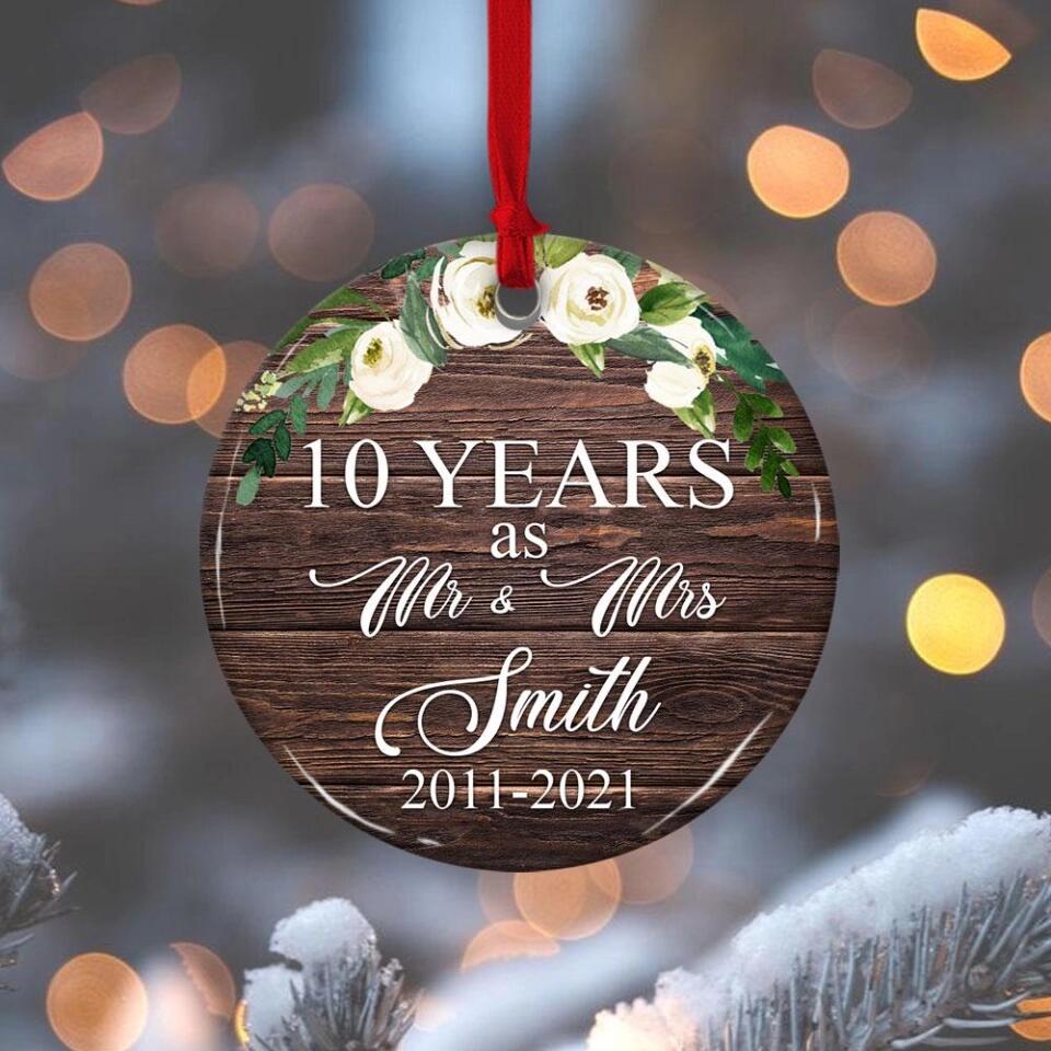 You and Me Forever and Always Custom Name and Photo Ornament - Image 5