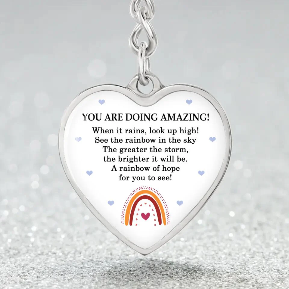 You Are Doing Amazing Heart Pendant - Image 3