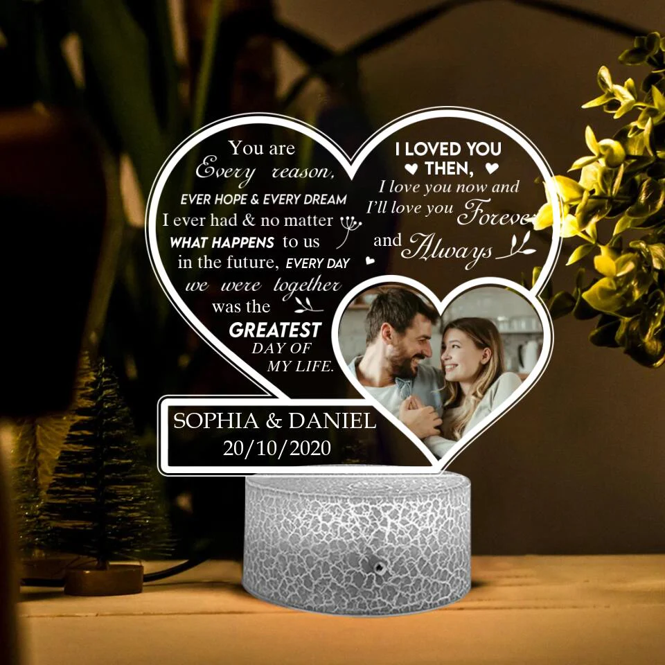 You Are Every Reason Every Hope Every Dream - Personalized 3D LED Light With Remote Color Control - Best Gift For Him Her Couple - 301IHPNPLL173 - Image 2