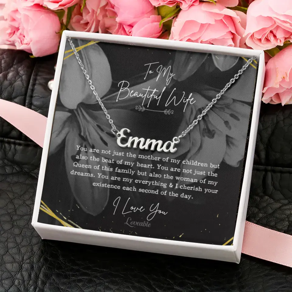 You Are My Everything I Cherish Your Existence Personalized Necklace - Image 2
