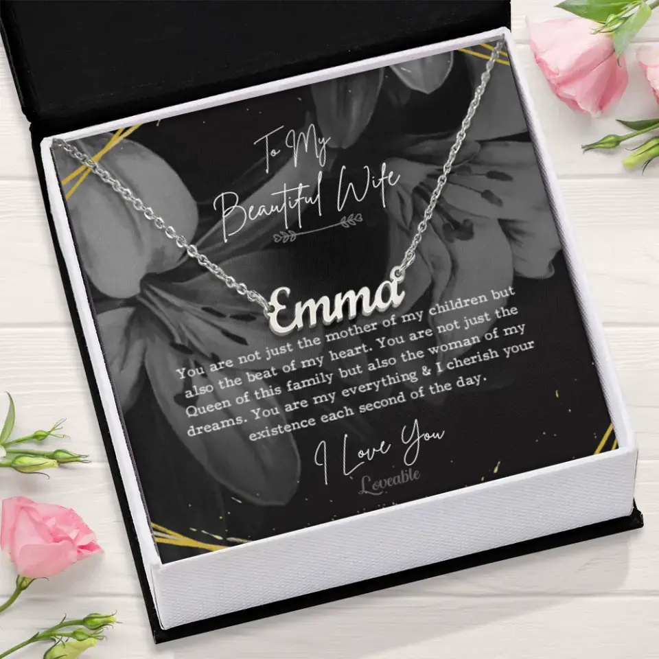 You Are My Everything I Cherish Your Existence Personalized Necklace - Image 3