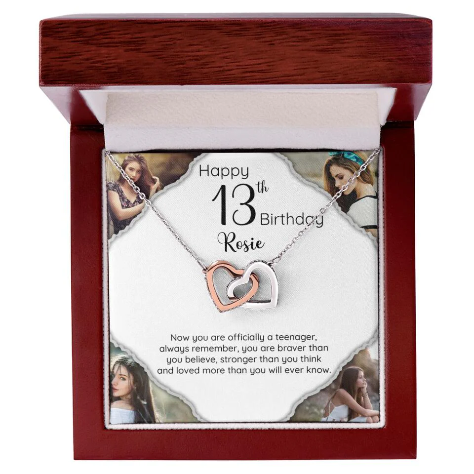 Now You Are Officially A Teenager - Personalized White Gold Necklace - 13th Birthday Gift For Her - Image 12