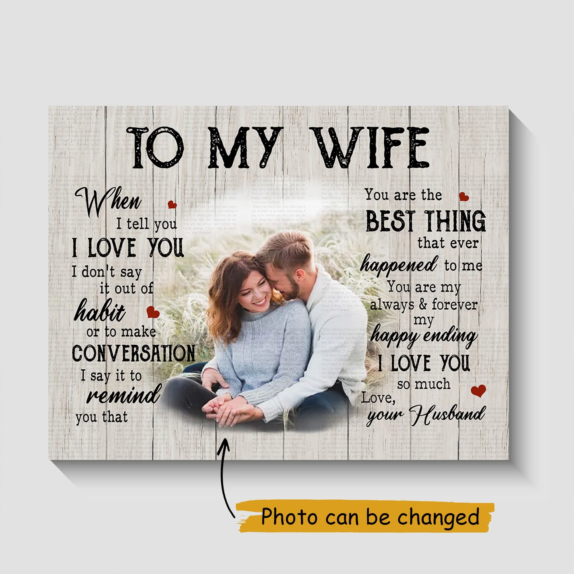 You Are The Best Thing - Personalized Canvas Prints - Gift For Wife - Image 3