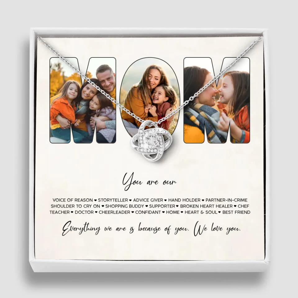 You Are Voice of Reason Storyteller Hand Holder Partner in Crime Personalized Necklace - Image 2