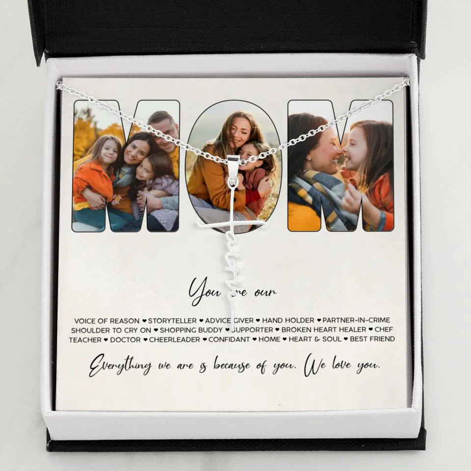 You Are Voice of Reason Storyteller Hand Holder Partner in Crime Personalized Necklace - Image 40