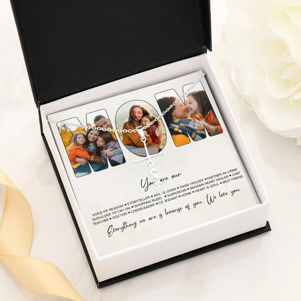 You Are Voice of Reason Storyteller Hand Holder Partner in Crime Personalized Necklace - Image 41