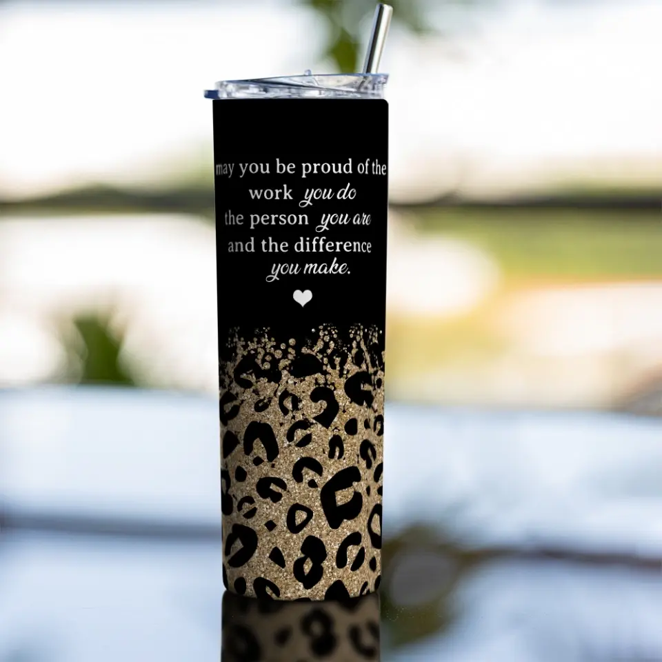 You Be Proud Of The Work Personalized Skinny Tumbler - Image 10