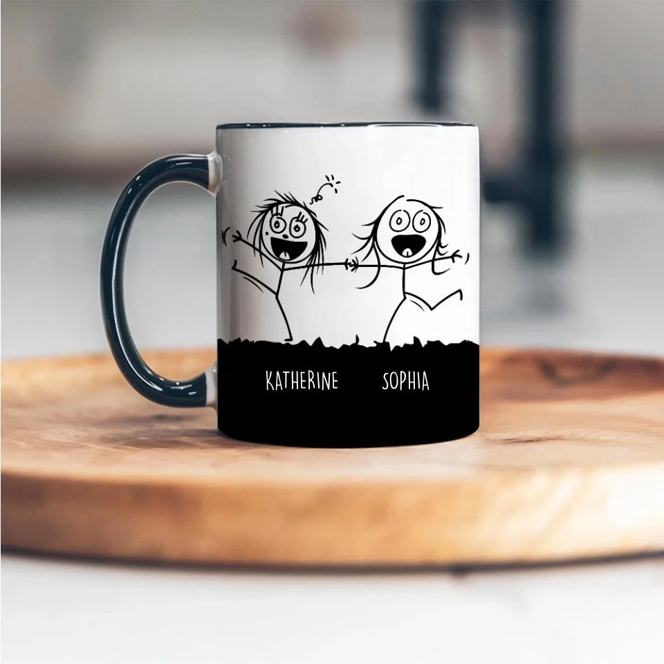 You Don't Have To Be Crazy To Be My Friend Mug - Gift for Friends - Image 5