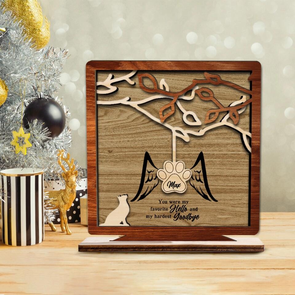 You Were My Favorite Hello And My Hardest Goodbye - Custom Cat/Dog Breed Wooden Plaque - Best Gift For Pet Lovers For Cat/Dog Lovers - Cat/Dog Memorial Gifts Gifts Losing Pet - 302ICNLNWP133 - Image 3