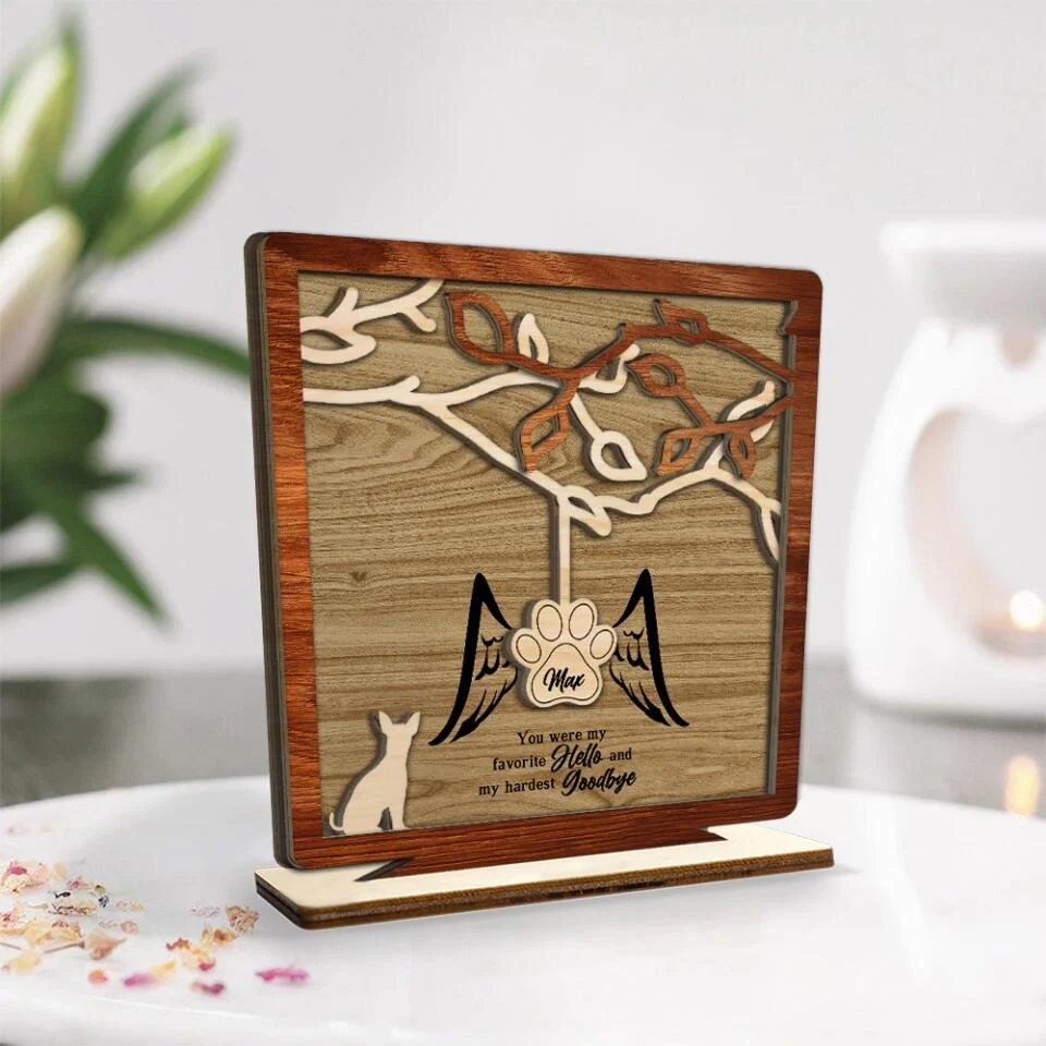 You Were My Favorite Hello And My Hardest Goodbye - Custom Cat/Dog Breed Wooden Plaque - Best Gift For Pet Lovers For Cat/Dog Lovers - Cat/Dog Memorial Gifts Gifts Losing Pet - 302ICNLNWP133 - Image 4
