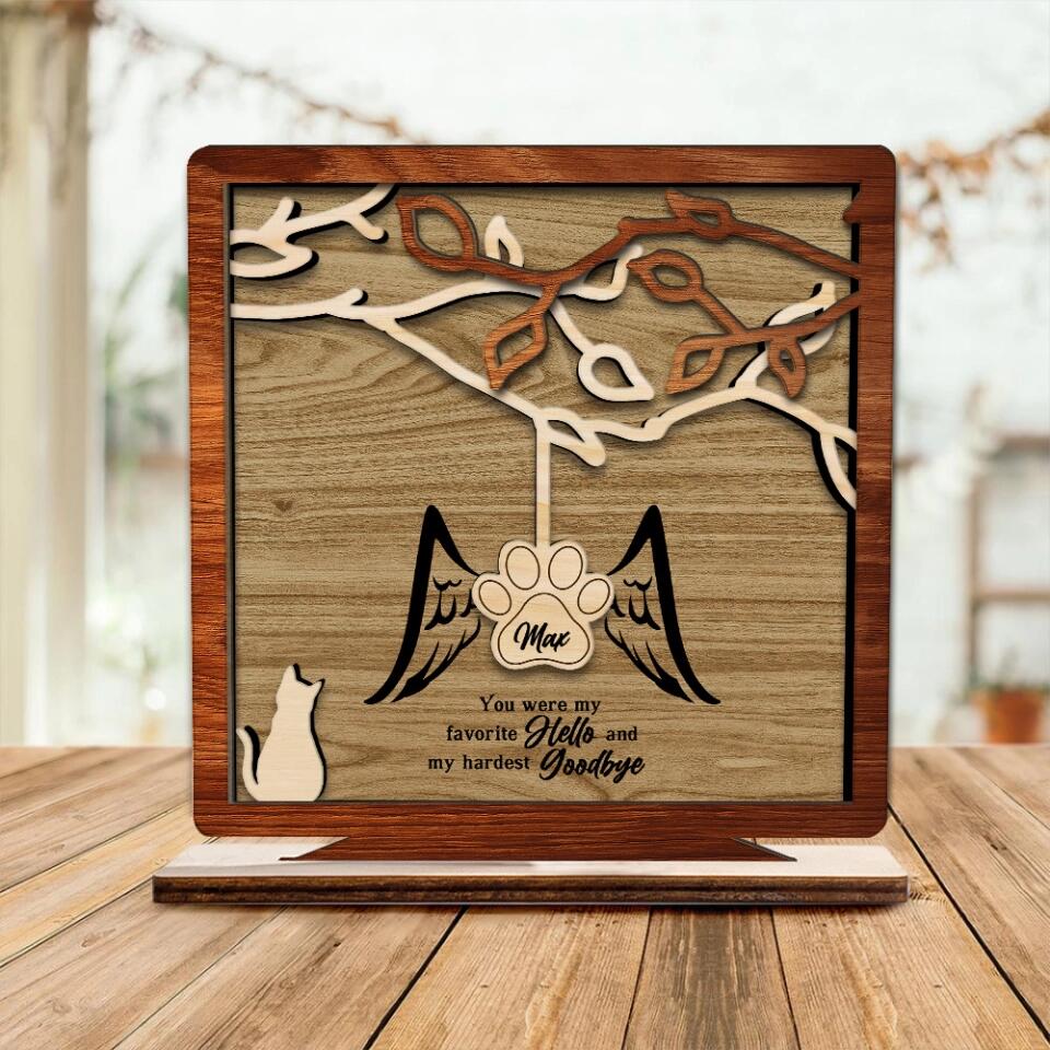 You Were My Favorite Hello And My Hardest Goodbye - Custom Cat/Dog Breed Wooden Plaque - Best Gift For Pet Lovers For Cat/Dog Lovers - Cat/Dog Memorial Gifts Gifts Losing Pet - 302ICNLNWP133 - Image 6