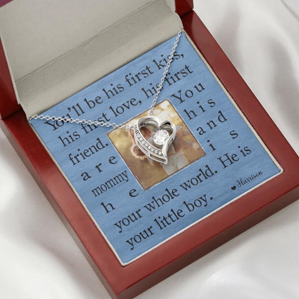 You'll Be His First Kiss He Is Your Little Boy Custom Necklace Mother's Day Gifts - Image 30