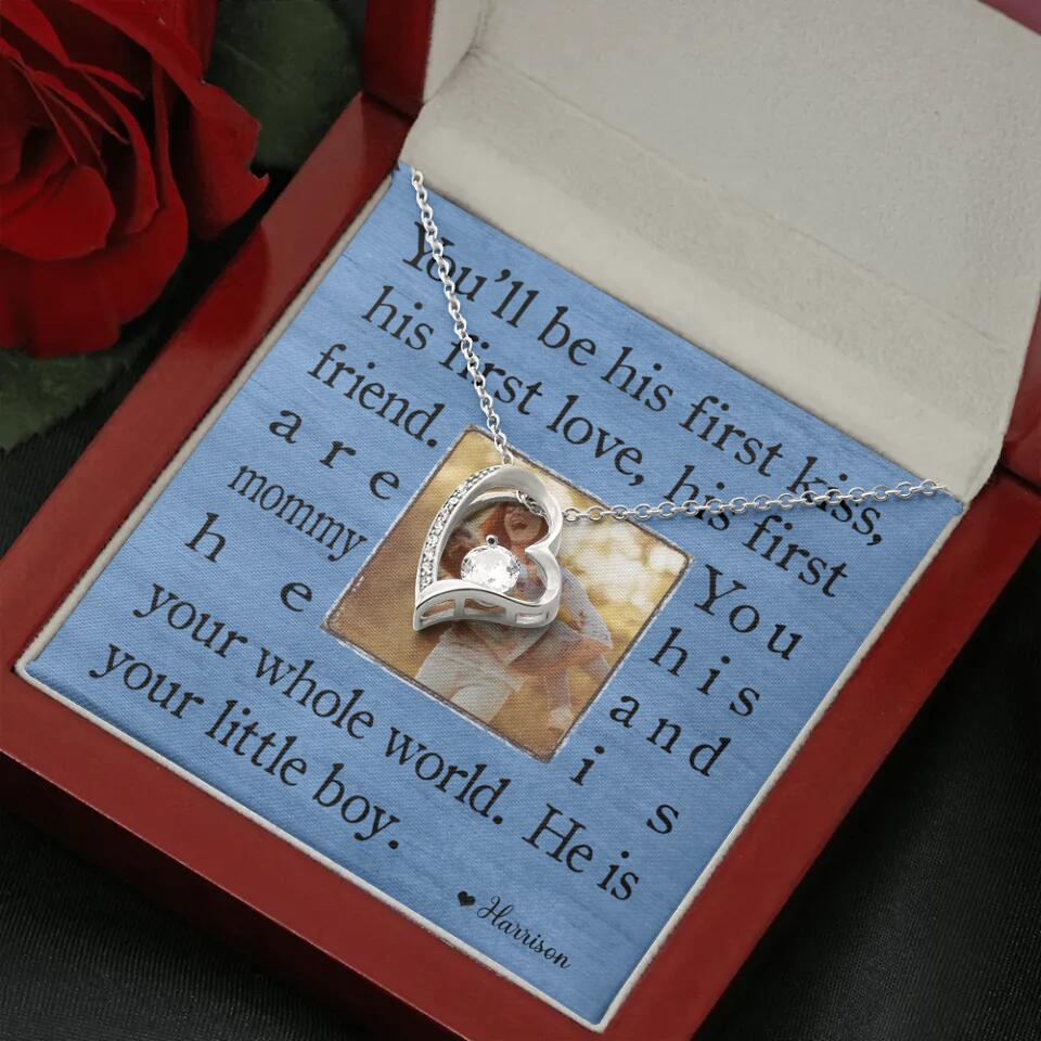 You'll Be His First Kiss He Is Your Little Boy Custom Necklace Mother's Day Gifts - Image 32