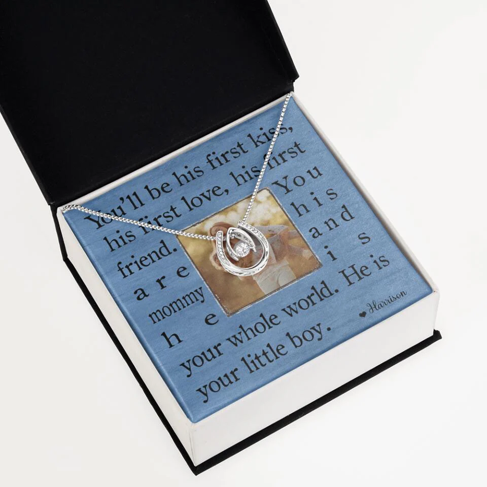 You'll Be His First Kiss He Is Your Little Boy Custom Necklace Mother's Day Gifts - Image 37
