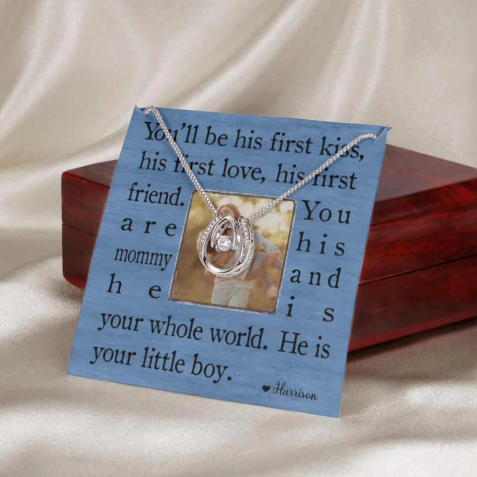 You'll Be His First Kiss He Is Your Little Boy Custom Necklace Mother's Day Gifts - Image 40