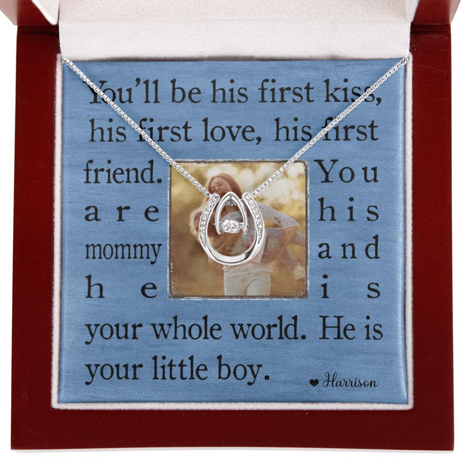 You'll Be His First Kiss He Is Your Little Boy Custom Necklace Mother's Day Gifts - Image 41