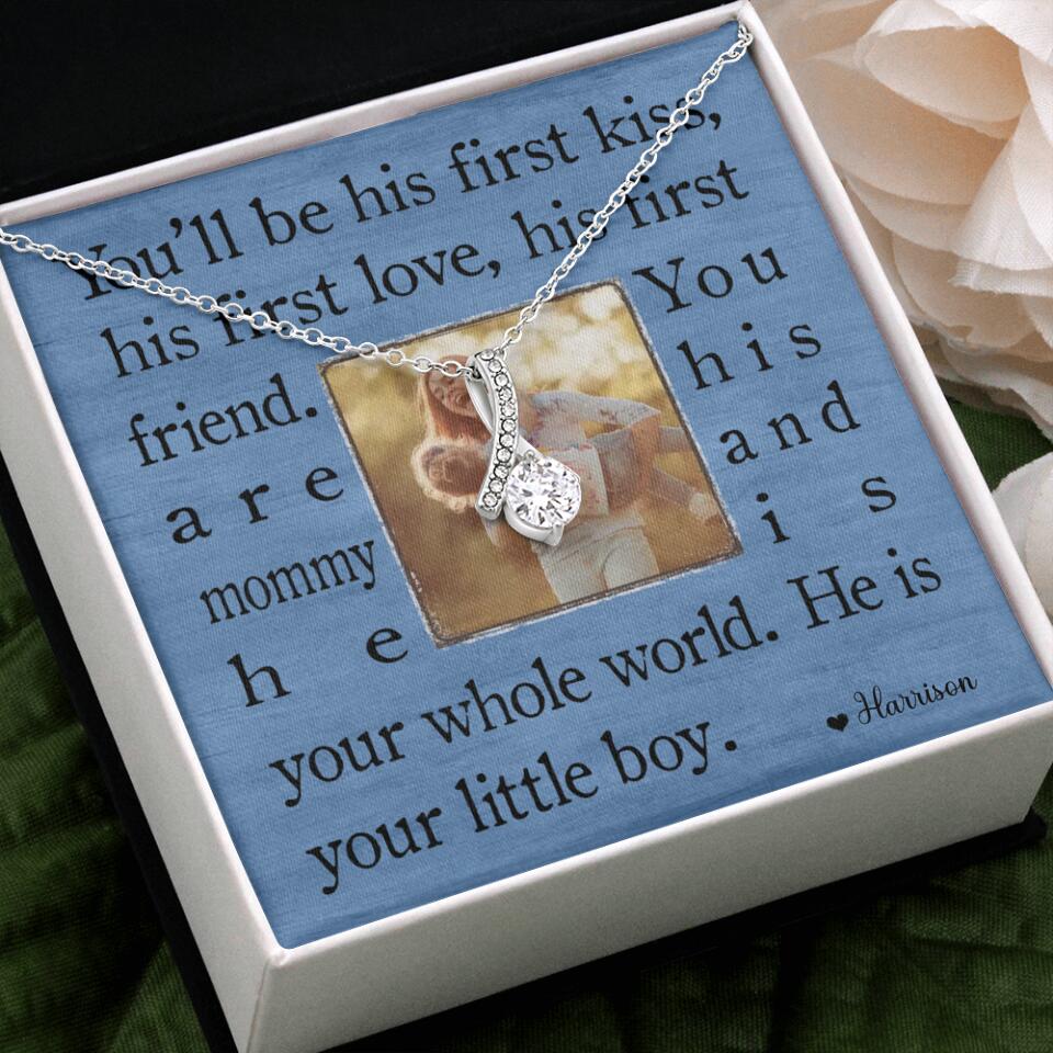 You'll Be His First Kiss He Is Your Little Boy Custom Necklace Mother's Day Gifts - Image 43
