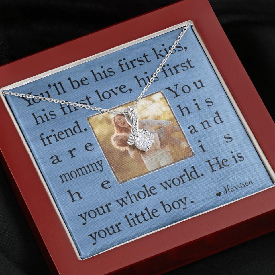 You'll Be His First Kiss He Is Your Little Boy Custom Necklace Mother's Day Gifts - Image 48