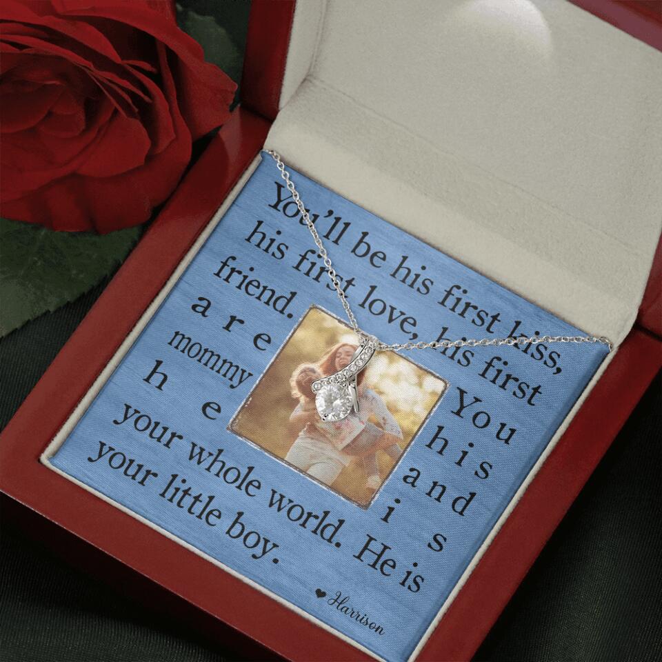 You'll Be His First Kiss He Is Your Little Boy Custom Necklace Mother's Day Gifts - Image 50