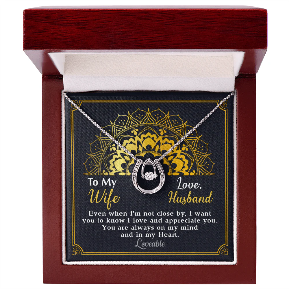 You're Always On My Mind And In My Heart - White Gold Necklace - Gift For Wife From Husband - Image 4