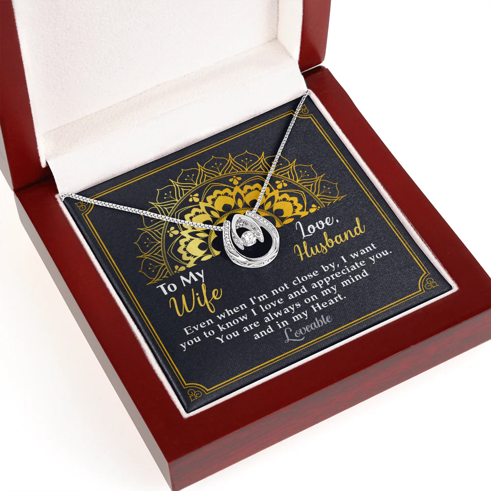 You're Always On My Mind And In My Heart - White Gold Necklace - Gift For Wife From Husband - Image 6