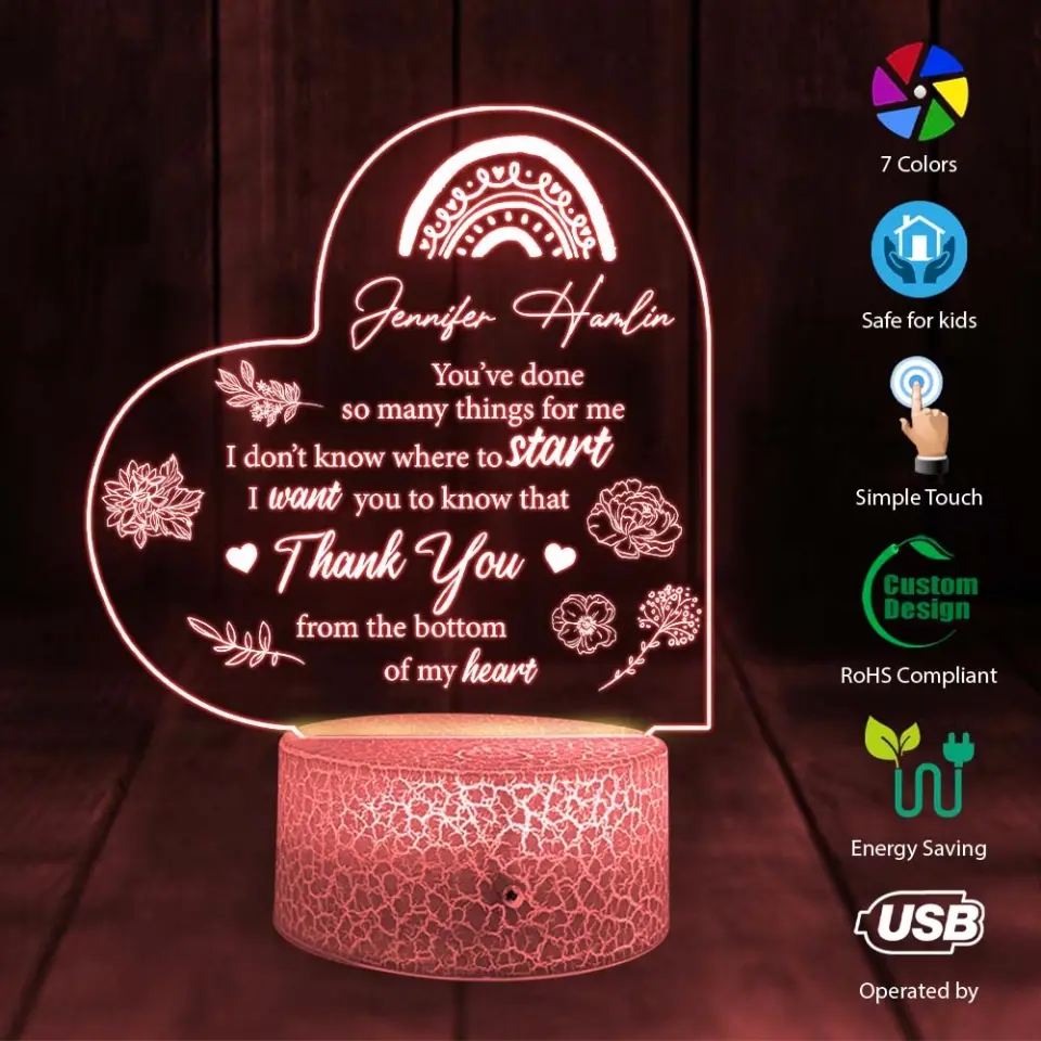 You've Done So Many Things For Me Personalized Led Light - Image 2