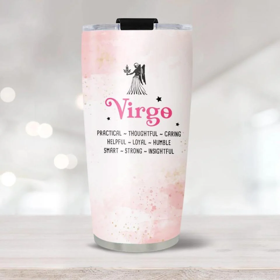 Zodiac Sign, Astrology, Constellation, Star Sign - Personalized Tumbler - Image 3